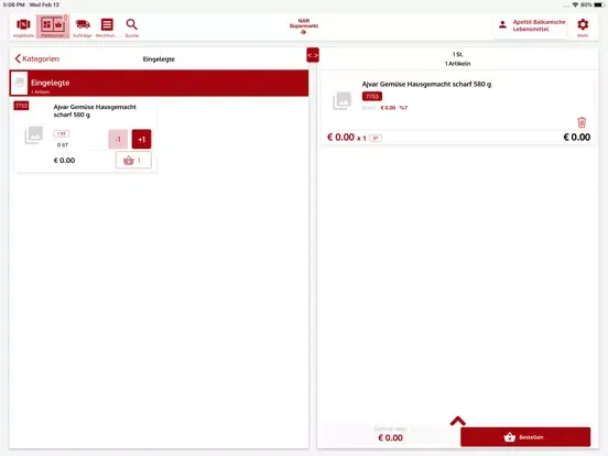 Nar Market iPad  Ekran Görüntüleri